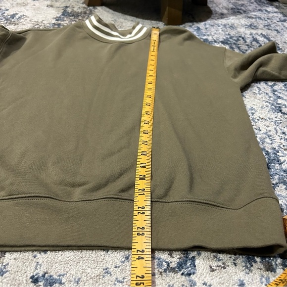 Madewell Resourced Cotton Studio Ringer Mock Neck Sweatshirt Size XS - Picture 10 of 10